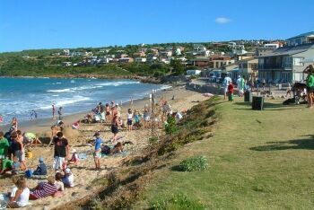 Swimming beach at Vleesbaai, south of Mossel Bay, Garden Route, Western Cape