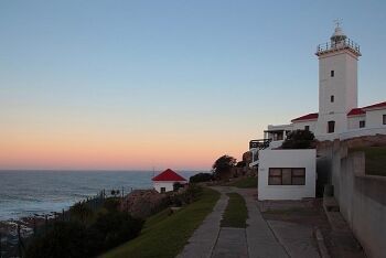 Sundown at the Cape St Blaize Lighthouse Complex, Mossel bay, Garden Route, Western Cape