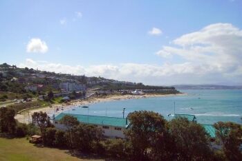 Popular Santos Beach in Mossel Bay, Garden Route, Western Cape